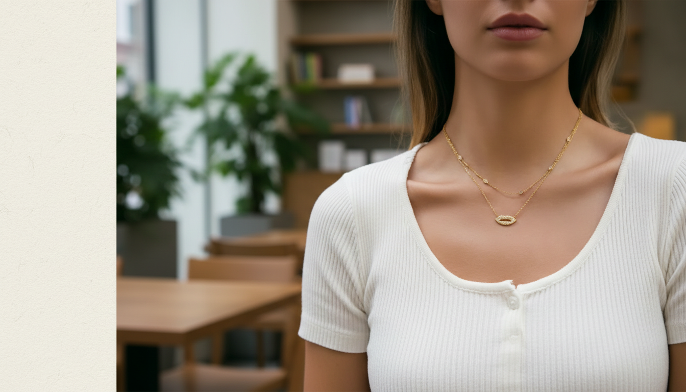 18K Gold-Plated Zircon Necklace: Classic Everyday Sparkle