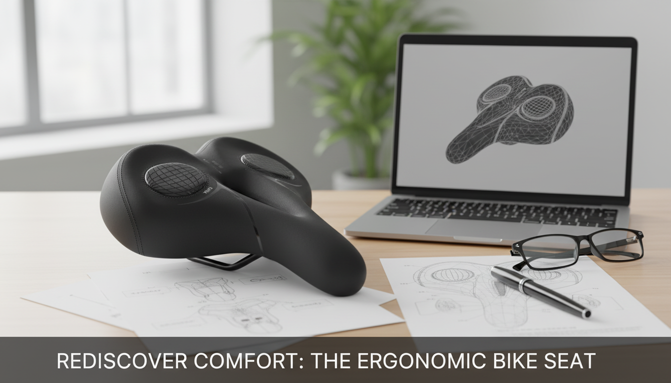 All-Terrain Comfort Saddle: Wide, Waterproof, Shock-Damped