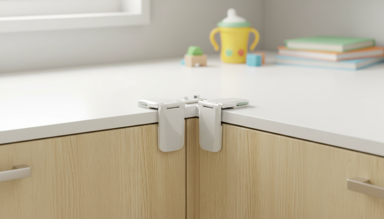 Right-Angle Cabinet & Drawer Lock: Safer Storage for Kids
