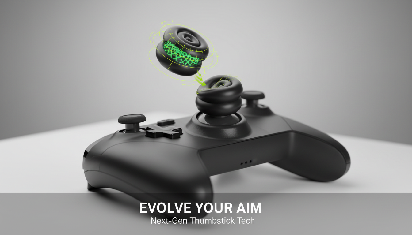 Steam Deck Thumb Grip Caps: Anti-Slip Height Boost