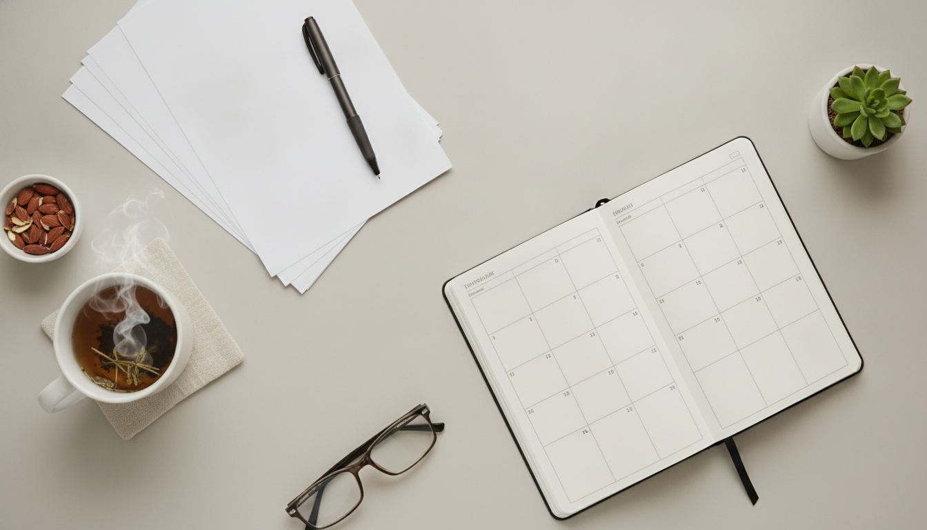Daily Printable Anxiety Checklist: Morning to Night